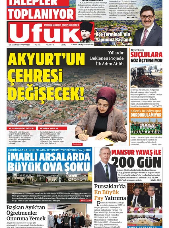 Ufuk Gazetesi 12 Aylık Abonelik
