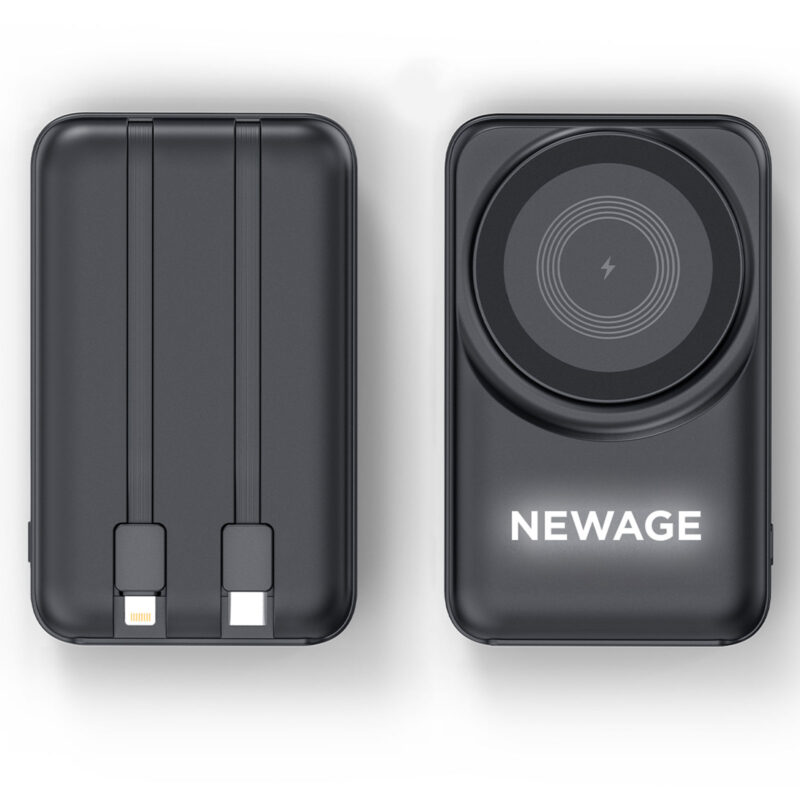 KÜÇÜKLER 10.000 MAH SİYAH MAGSAFE ve WIRELESS POWERBANK