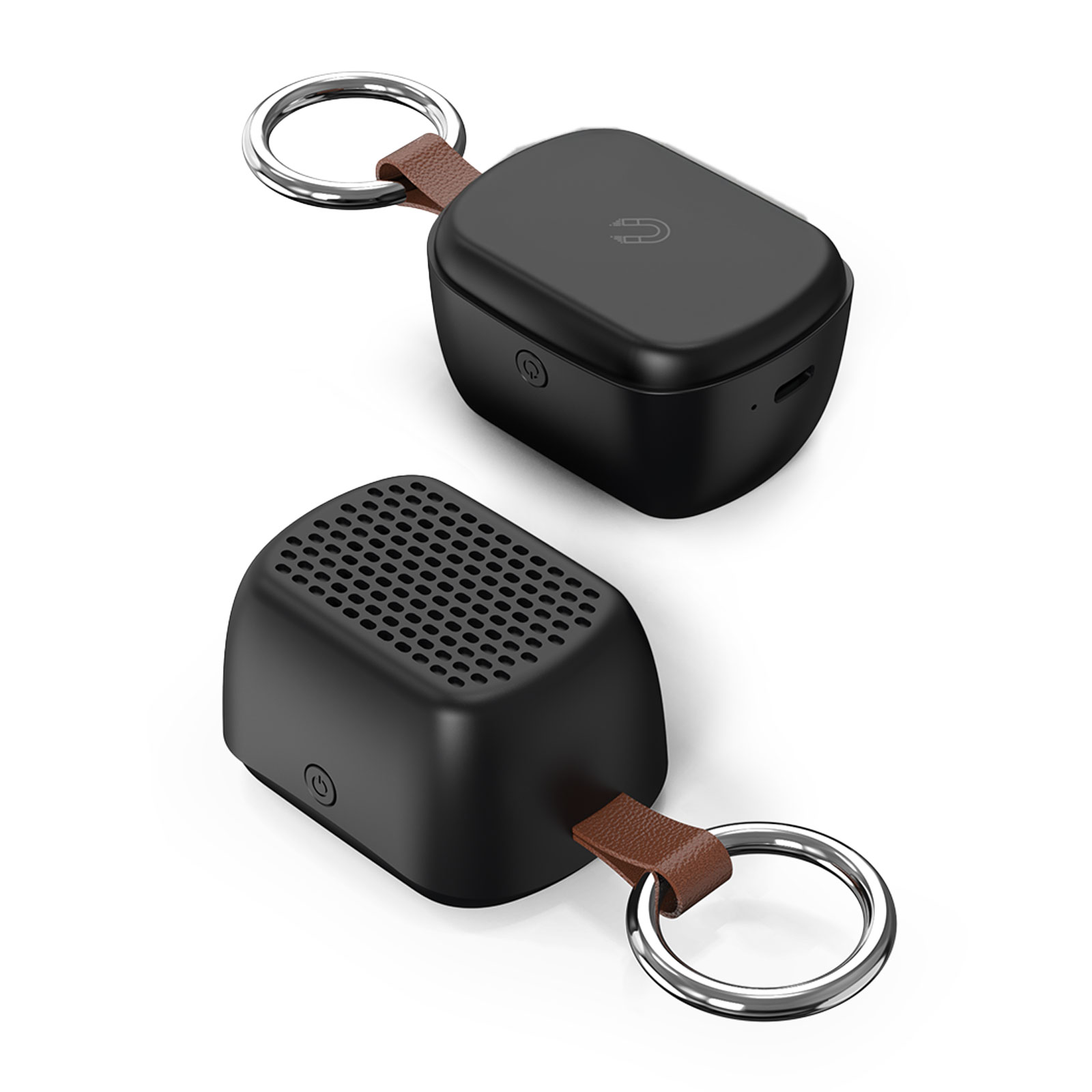 AVAZ SİYAH BLUETOOTH MIKNATISLI IŞIKLI HOPARLÖR - Görsel 2