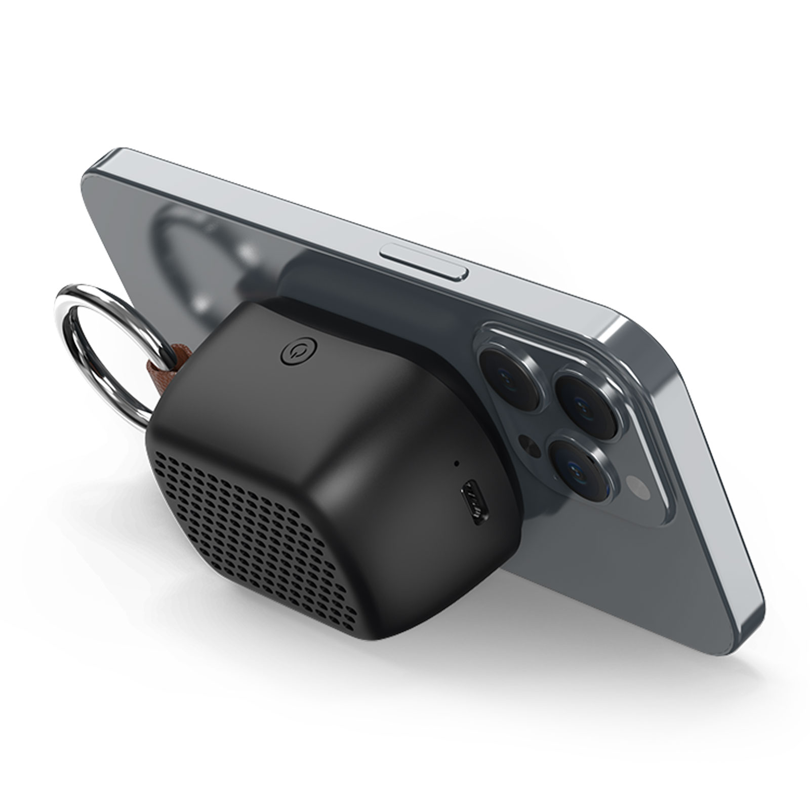 AVAZ SİYAH BLUETOOTH MIKNATISLI IŞIKLI HOPARLÖR - Görsel 3