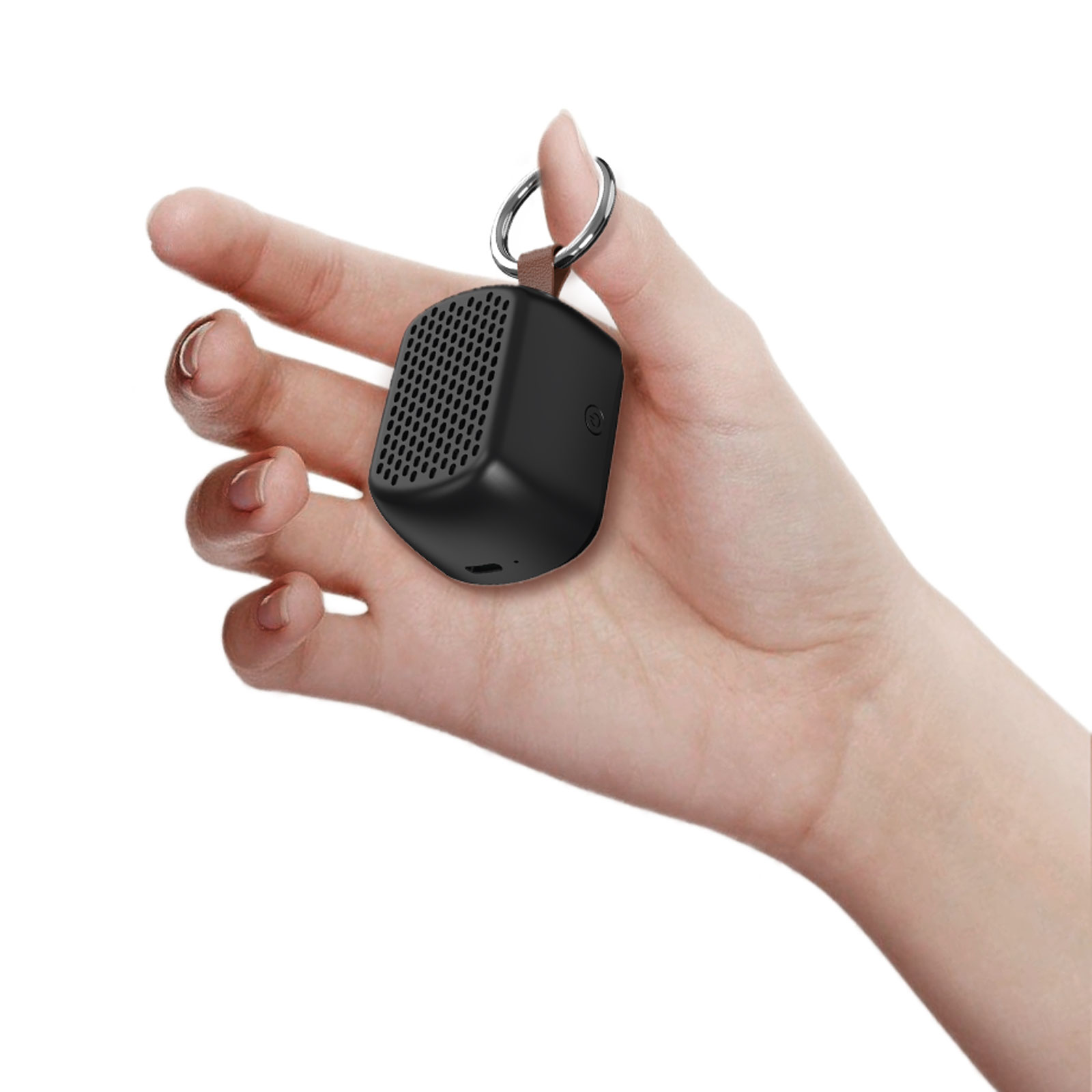 AVAZ SİYAH BLUETOOTH MIKNATISLI IŞIKLI HOPARLÖR - Görsel 4