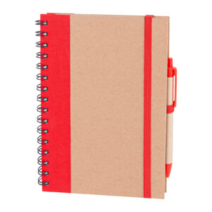 PURSAKLAR KIRMIZI SPİRALLİ TARİHSİZ DEFTER (15X21 CM)