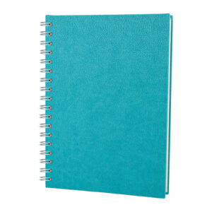 ALTINDAĞ TURKUAZ KARELİ SPİRALLİ TARİHSİZ DEFTER (17X24 CM)