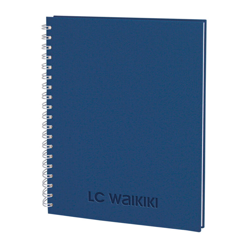SEĞMENLER LACİVERT KARELİ SPİRALLİ TARİHSİZ DEFTER (19X25 CM)