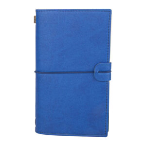 KUĞULU LACİVERT TARİHSİZ DEFTER (11,5X20 CM)