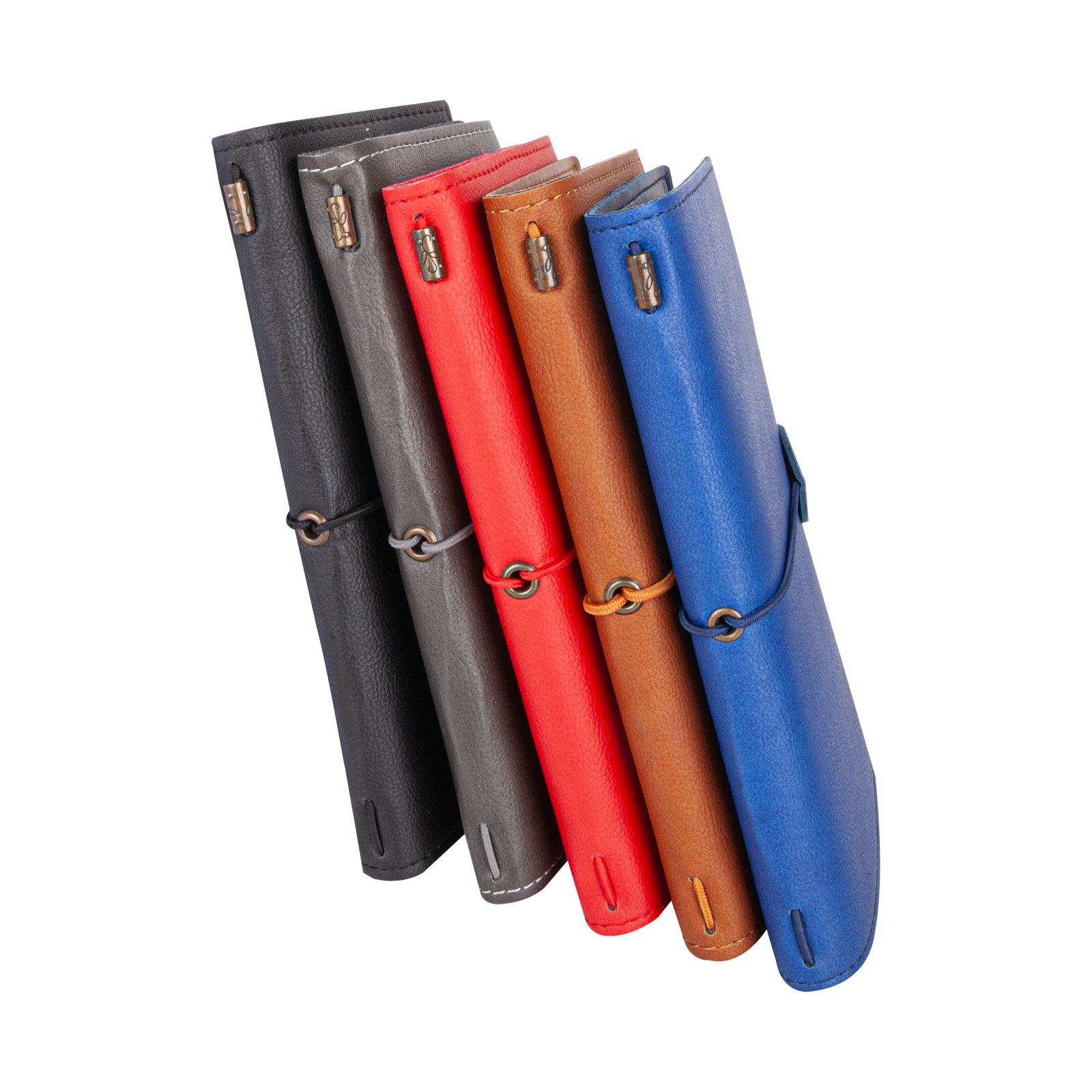 KUĞULU KAHVERENGİ TARİHSİZ DEFTER (11,5X20 CM) - Görsel 3