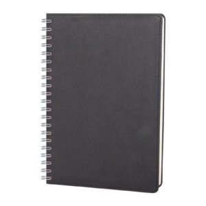 PLEVNE SİYAH KARELİ TARİHSİZ SPİRALLİ DEFTER (20x28 CM)