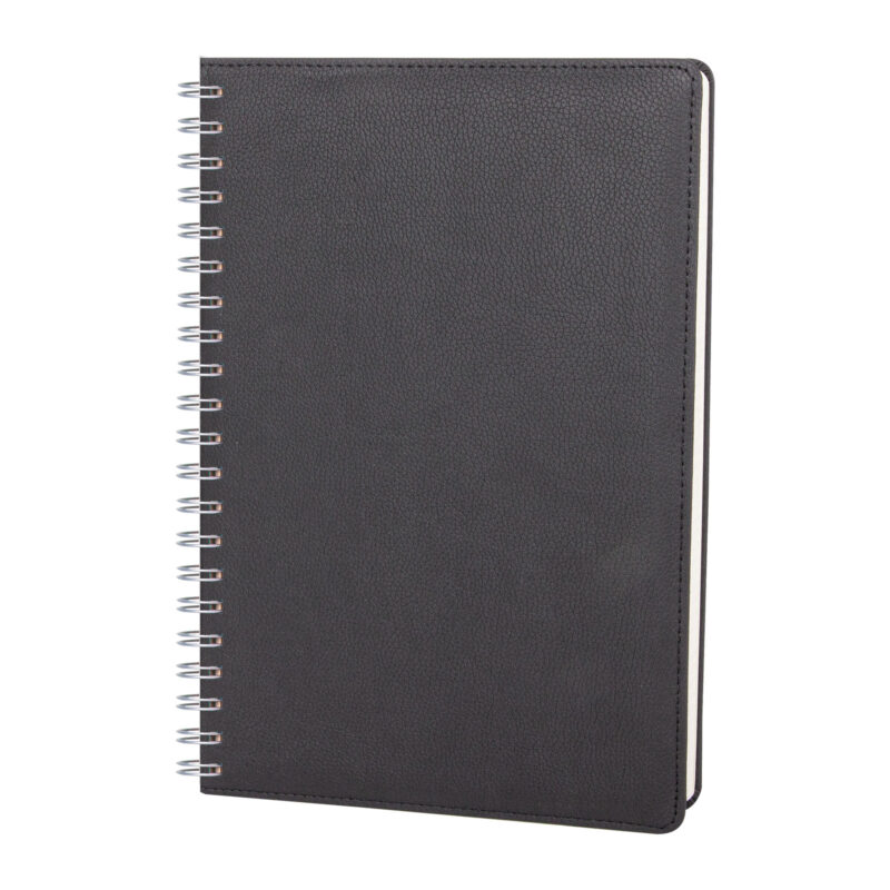 SUBAYEVLERİ SİYAH SPİRALLİ TARİHLİ HAFTALIK AJANDA (20x28 CM)