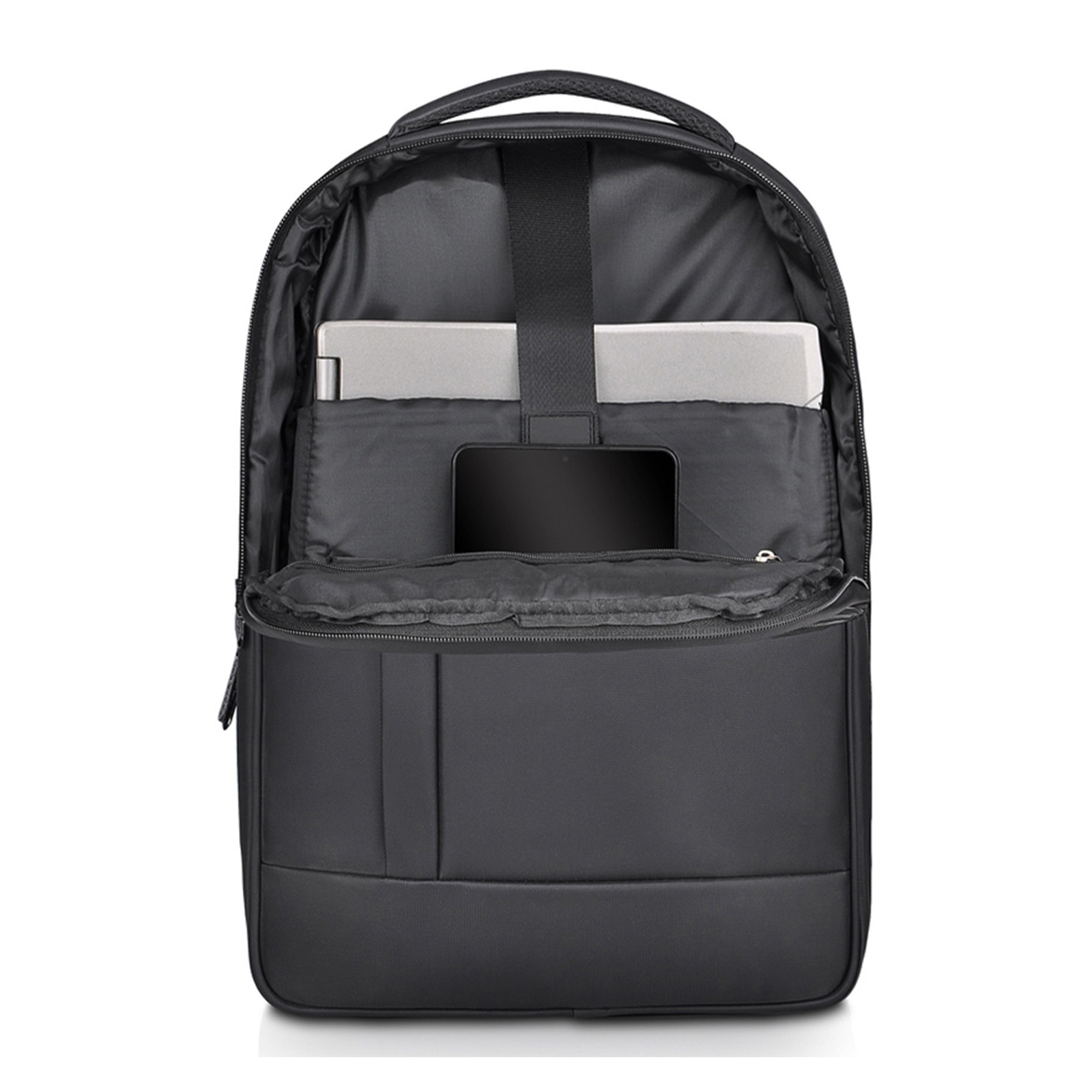 SERÜVEN SİYAH LAPTOP BÖLMELİ SIRT ÇANTASI - Görsel 4