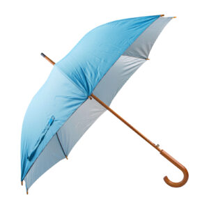 MANGOSTAN TURKUAZ AHŞAP SAPLI ŞEMSİYE