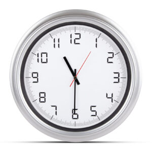 ATLAS GÜMÜŞ PLASTİK KASA DUVAR SAATİ (380MM)