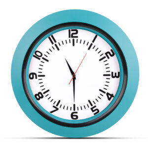 UMAY TURKUAZ PLASTİK KASA DUVAR SAATİ (350 MM)