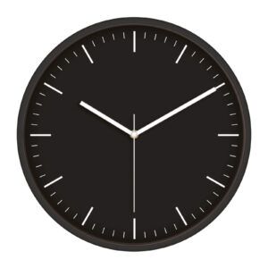 MİMAS186 SİYAH PLASTİK KASA DUVAR SAATİ (380 MM)