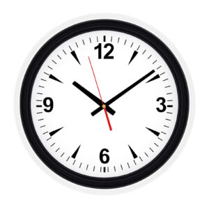 SEDNA526 SİYAH-BEYAZ BRİSTOL KADRAN DUVAR SAATİ (480 MM)