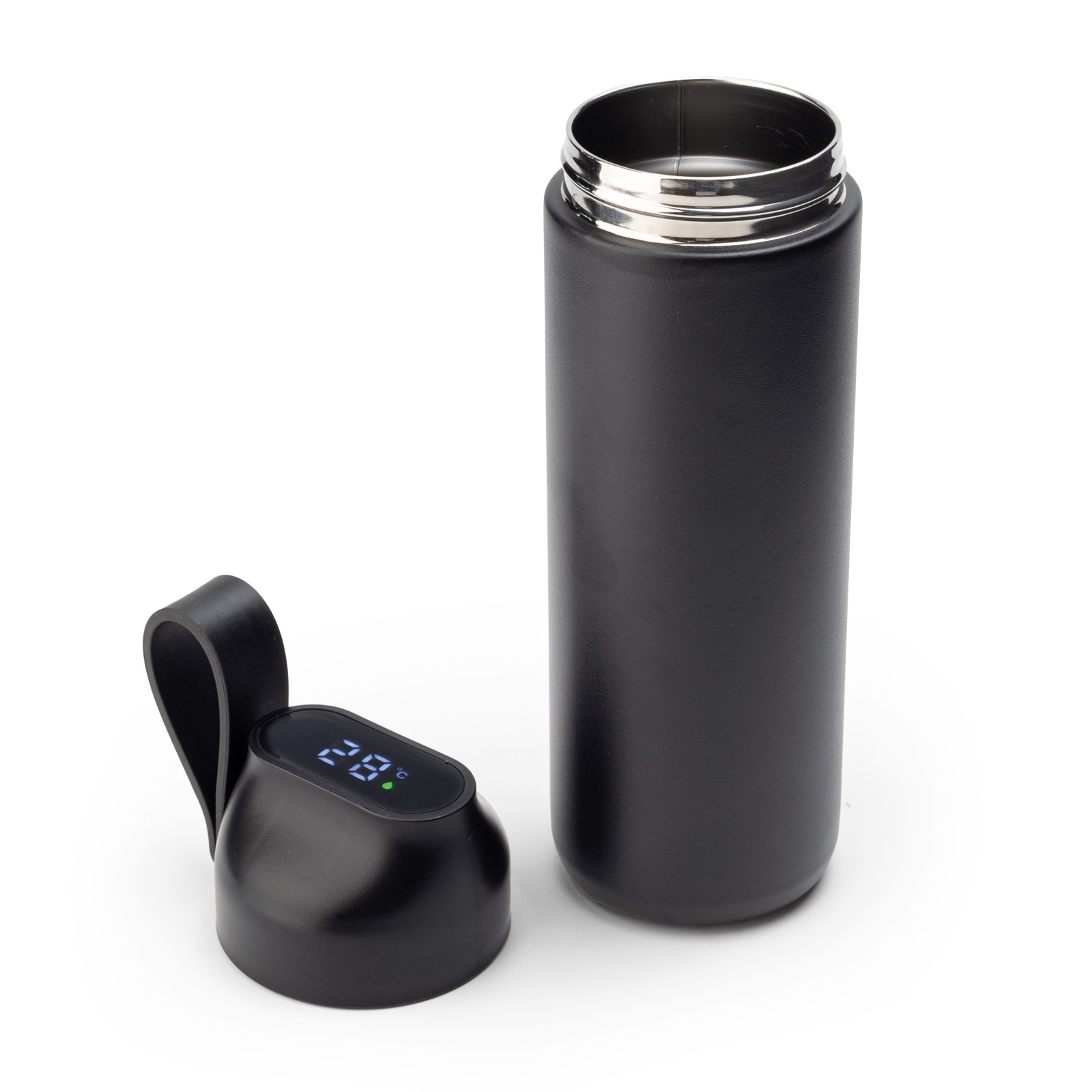 KEBAN SİYAH 600 ML DERECELİ TERMOS - Görsel 2