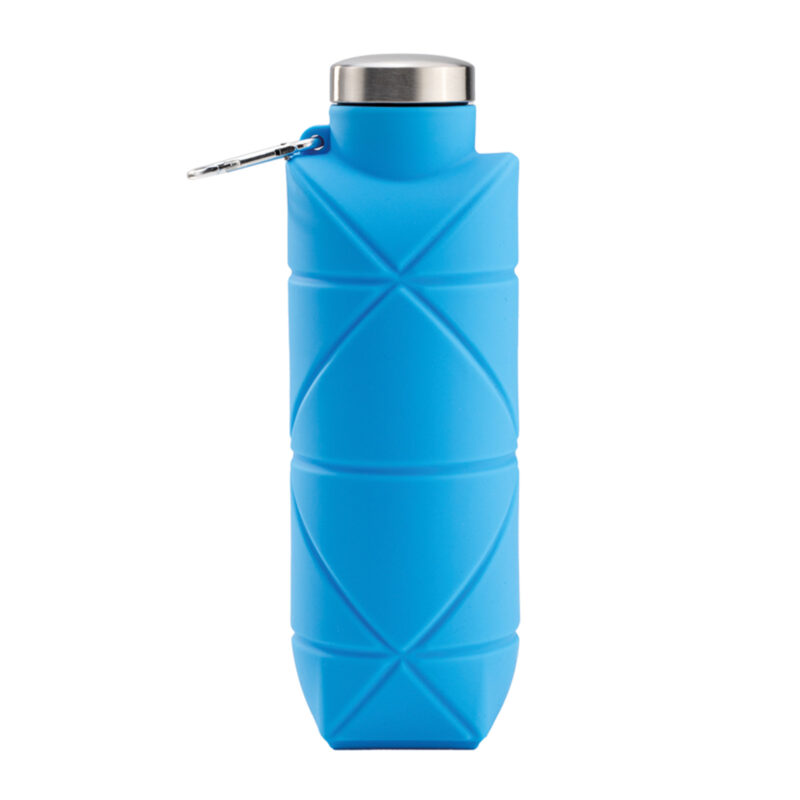 AYDENİZ LACİVERT 700 ML KATLANABİLİR SİLİKON MATARA