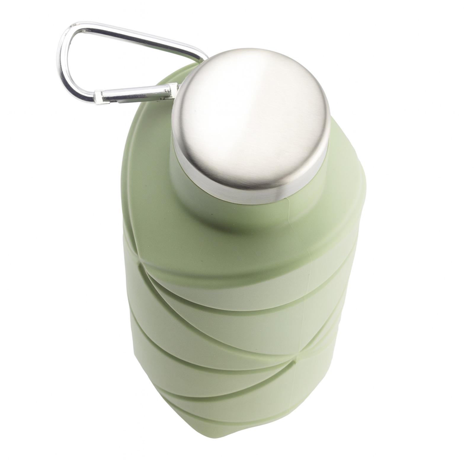 AYDENİZ YEŞİL 700 ML KATLANABİLİR SİLİKON MATARA - Görsel 3