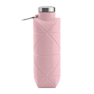 AYDENİZ PEMBE 700 ML KATLANABİLİR SİLİKON MATARA