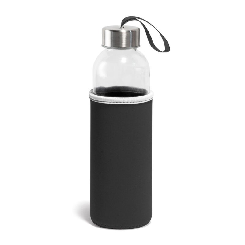 LADOGA SİYAH 550 ML CAM MATARA