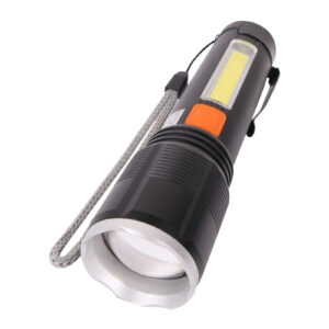 ARSUZ SİYAH 4 MODLU ŞARJ EDİLEBİLİR LED EL FENERİ