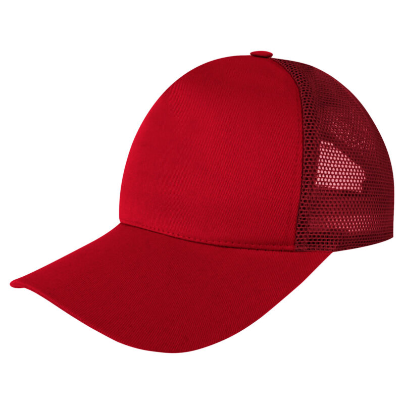 GELİNCİK KIRMIZI FİLELİ COTTON ŞAPKA