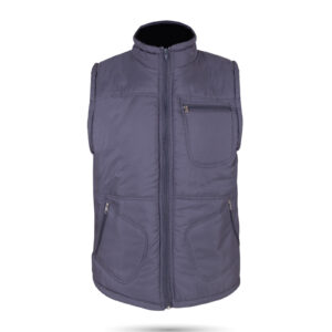 ALASKA FÜME ÜÇ CEPLİ ŞİŞME YELEK L