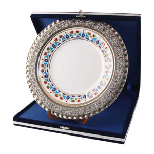GPT-02 GÜMÜŞ İŞLEMELİ PLAKET TABAK