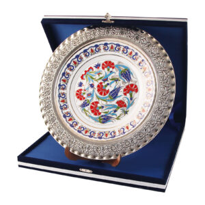 GPT-03 GÜMÜŞ İŞLEMELİ PLAKET TABAK